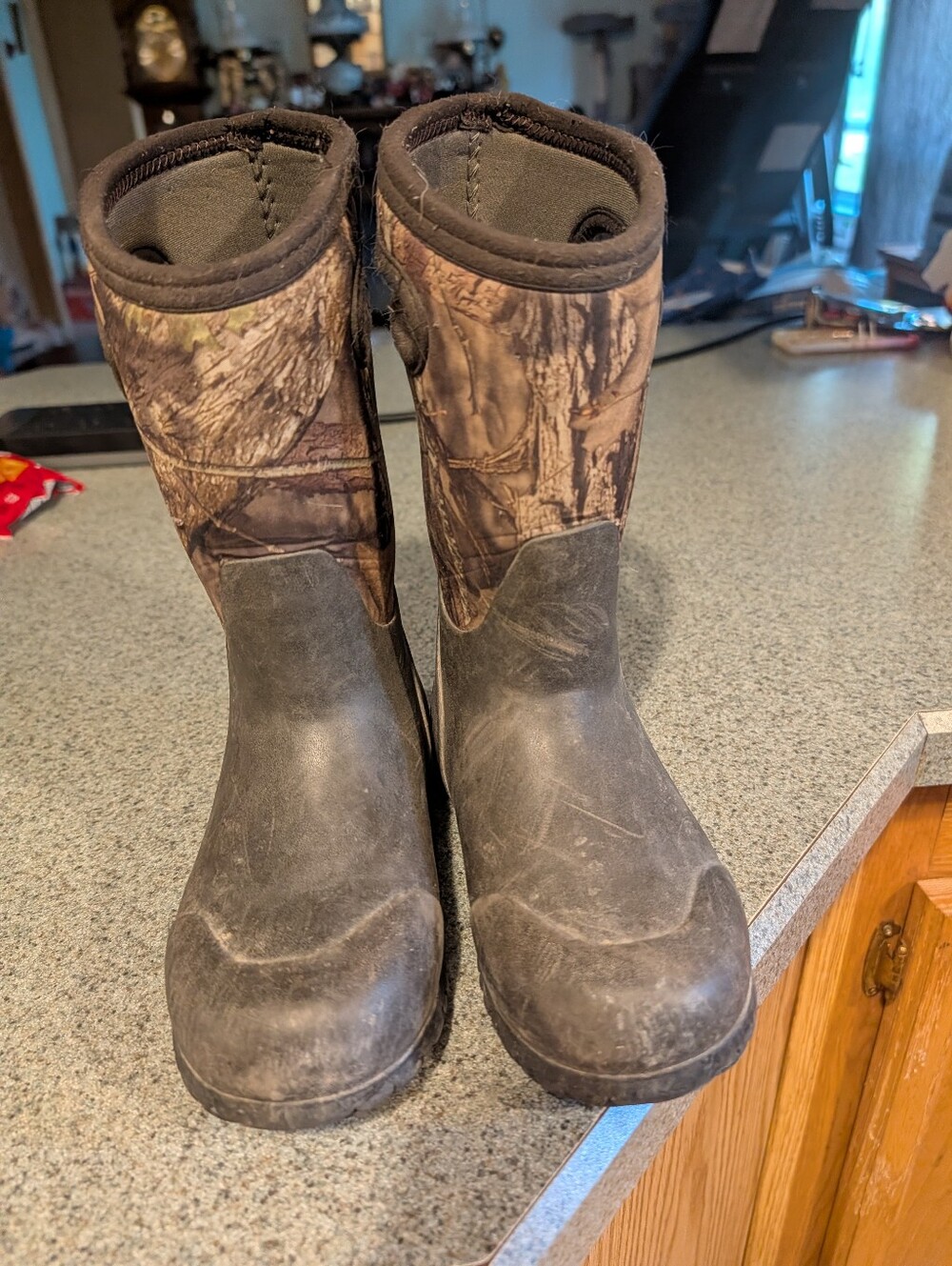 Bogs Kids Camo Brown Pull-On Neoprene Boots